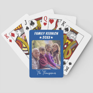 Family Photo Anniversary Simple Modern Playing Cards