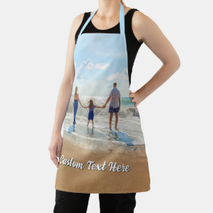 Family Photo Apron Personalised Text