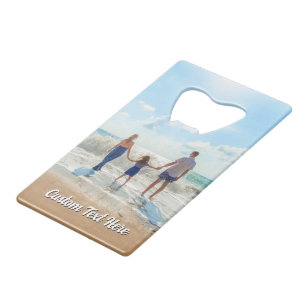Family Photo Bottle Opener Personalised Text 