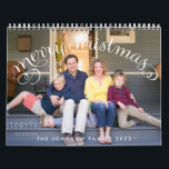 Family Photo Calendar 2023 Merry Christmas<br><div class="desc">Family photo calendar 2023 Merry Christmas is template and all you have to do is add your photos. You can also change calendar style - there are 16 styles like classic frameless, grid or squares, large numbers, for kids... You can also choose wire colour, there are different options like white,...</div>