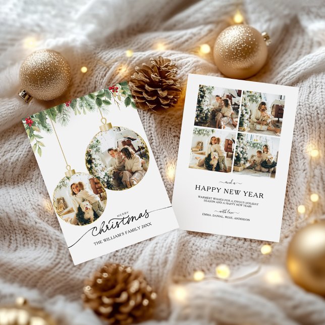 Family Photo Christmas Card, Photo holiday card, (Family Photo Christmas Card, Photo holiday card,)