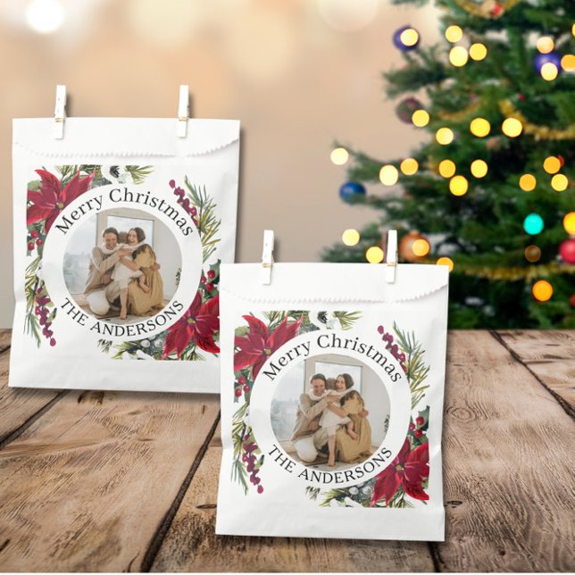 Family Photo Christmas  Favour Bag (Creator Uploaded)