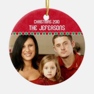 Family Photo Christmas Ornament