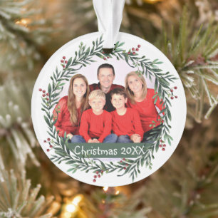 Family Photo Christmas Ornament