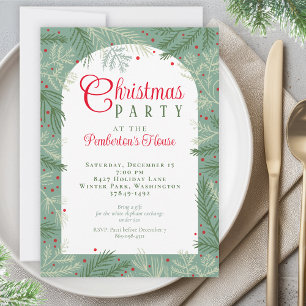 Family Photo Christmas Party Invitation