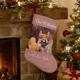 Family Photo Christmas Small Christmas Stocking