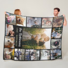 Family Photo Collage 15 Pictures + Name Black Easy