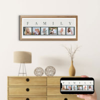FAMILY Photo Collage 6 Picture Strip Custom