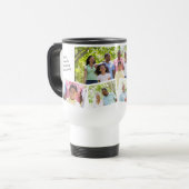 Family Photo Collage - Add 5 Photos & Custom Text Travel Mug (Front Left)