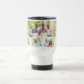 Family Photo Collage - Add 5 Photos & Custom Text Travel Mug (Center)