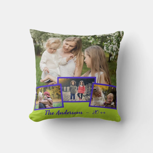 Family Photo Collage Amazing Fab Cushion (Front)