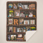 Family Photo Collage Antique Bookcase Personalised