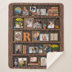Family Photo Collage Antique Bookcase Personalised