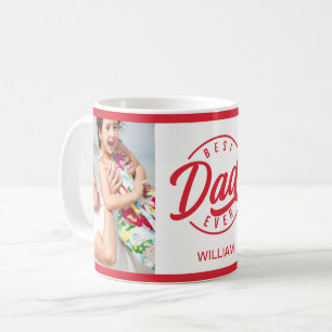 Family Photo Collage Best Dad Ever Coffee Mug