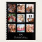 Family photo collage black monogram 2026