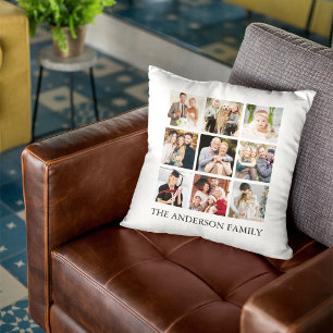 Family Photo Collage Cushion