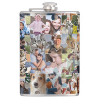 Family Photo Collage Custom 24 Pic Puzzle Shape
