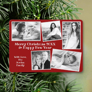 Family Photo Collage Custom Christmas Holiday Card