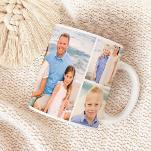 Family Photo Collage Full Wrap Coffee Mug