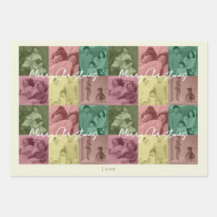 Family Photo Collage gift wrapping Wrapping Paper Sheet