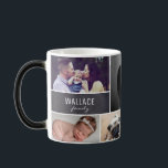 Family Photo Collage Last Name Chalkboard Magic Mug<br><div class="desc">Having the perfect mug makes the difference. Feature the family's favourite photos of children, grandparents, parents, pets, dog, cats, nieces, aunties, nephews, uncles and godparents alike on this customisable, personalised mug. A perfect giveaway at the next family reunion or simply a special gift for everyone during a holiday or special...</div>