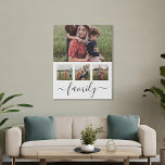 Family Photo Collage Personalised Faux Canvas Print<br><div class="desc">Family Photo Collage Personalised Faux Canvas Print Wall Art</div>