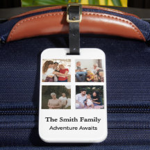 Family Photo Collage Personalised Travel Luggage