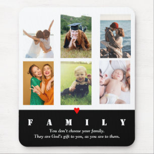 Family photo collage Personalized Mouse Pad