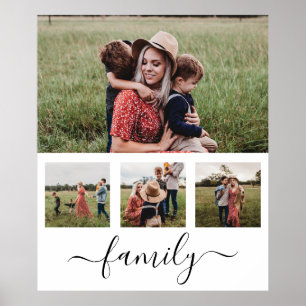 Family Photo Collage Personalized Poster
