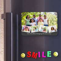 Family Photo Collage w Zigzag Photo Strip Flexible