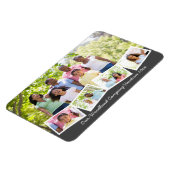 Family Photo Collage w Zigzag Photo Strip Flexible Magnet (Left Side)