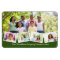 Family Photo Collage w Zigzag Photo Strip Green