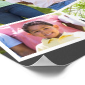 Family Photo Collage w. Zigzag Photo Strip & Year Poster (Corner)