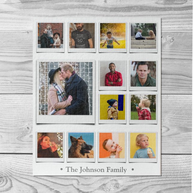 Family Photo Collage White Jigsaw Puzzle (Creator Uploaded)