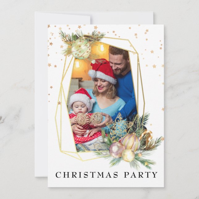 *~* Family Photo Corporate AP20 Christmas Party Invitation (Front)