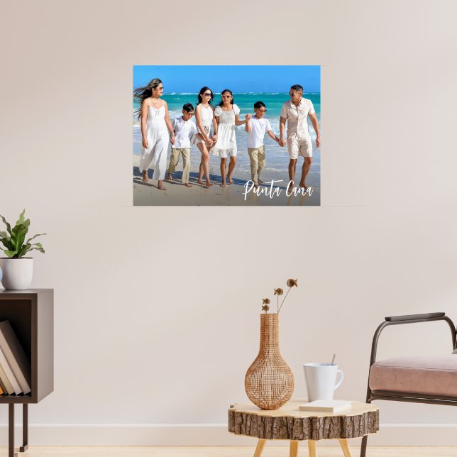 Family Photo Custom Travel Memory  Poster (Living Room 3)
