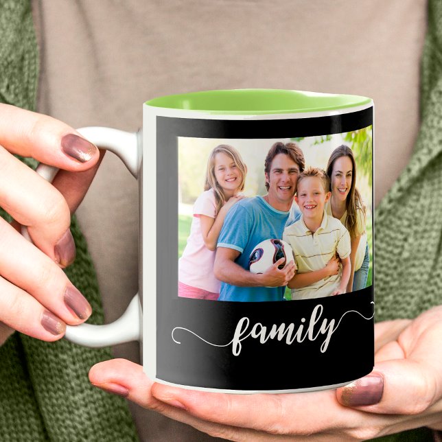 Family Photo Design Two-Tone Coffee Mug (Creator Uploaded)