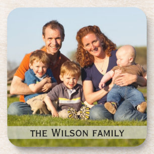 Family Photo Drink Coasters