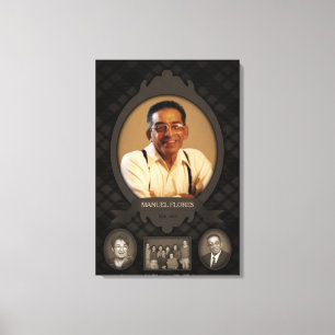 family photo easel memorial canvas print