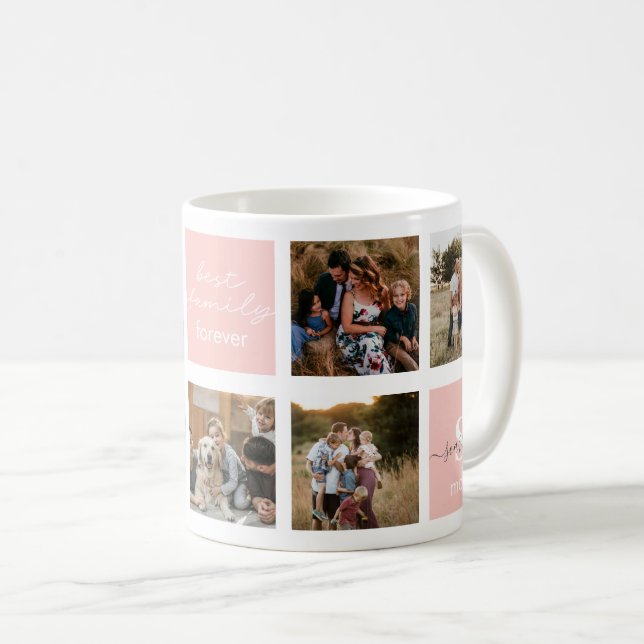 Family Photo & Family Quote Coffee Mug (Front Right)