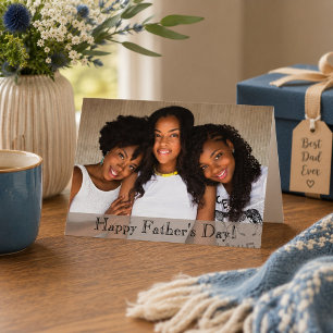 Family Photo Fathers Day Card