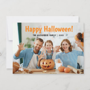 Family Photo Happy Halloween Card