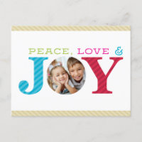 FAMILY PHOTO JOY simple bold modern colourful red