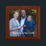 Family Photo Keepsake Box<br><div class="desc">A sweet family photo keepsake box. Replace this placeholder sample with your own family photo.</div>