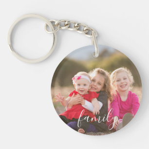Family Photo Key Ring
