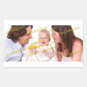 FAMILY Photo ✨ Lovely Custom  Rectangular Sticker