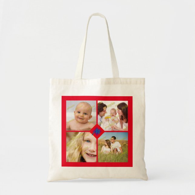 FAMILY Photo ✨ Lovely Custom  Tote Bag (Front)