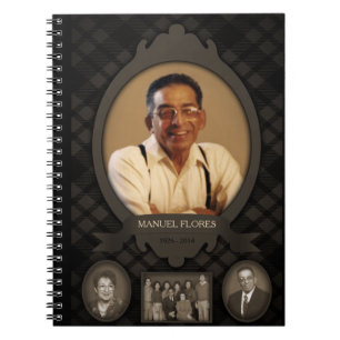 family photo memorial guest book