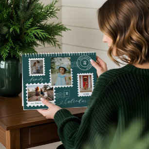 Family Photo Memories Fun Delivery Postage Stamps Calendar