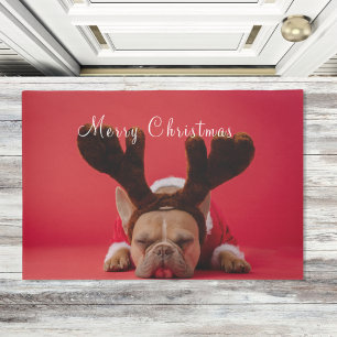 Family Photo Merry Christmas  Doormat